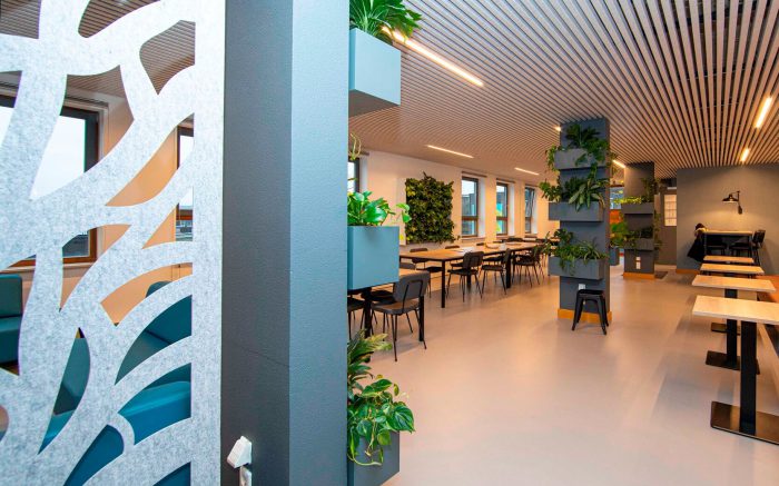 Verbouwing lerarenkantine Haarlemmermeer Lyceum in Hoofddorp